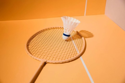 Badminton racket shuttlecock assortment