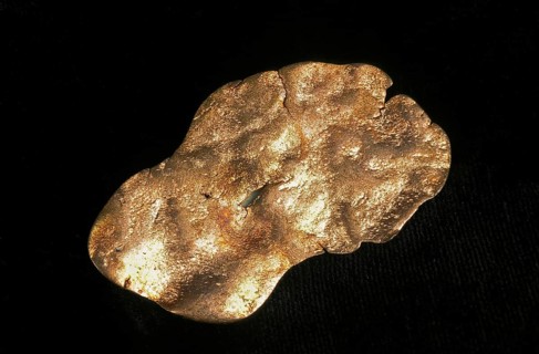Copper against Black background