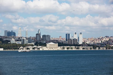 Dolmabahce Palace from the Marmara Sea