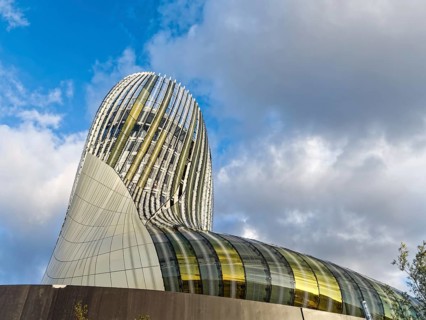 View of La Cite du Vin Building in Bordeaux