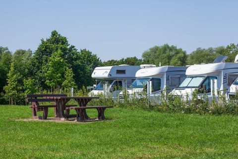 Motorhomes, Camper site, Parking, Camping (Hoya), Lower Saxony, Germany, Europe