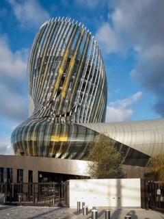 View of La Cite du Vin Building in Bordeaux