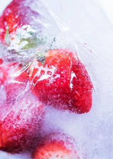 Frozen strawberries