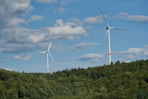 Windmills on the Bilz, Michelbach an der Bilz, Limpurger Land, Limpurger Berge, Swabian-Franconian