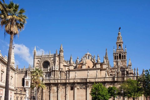 Sevilla Cathedral (Spanish: Catedral de Santa Maria de la Sede), Gothic style architecture in