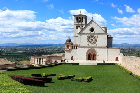 Basilica of San Francesco, Assisi, Umbria, Italy, Europe