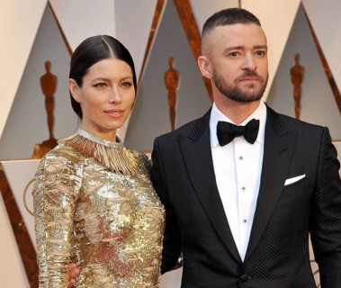 Jessica Biel and Justin Timberlake at the 89th Annual Academy Awards held at the Hollywood and