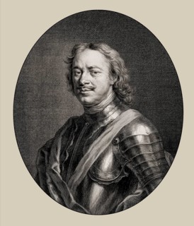Portrait of Peter the Great, Peter I or Pyotr Alexeyevich Romanov, 1672-1725, Emperor of the