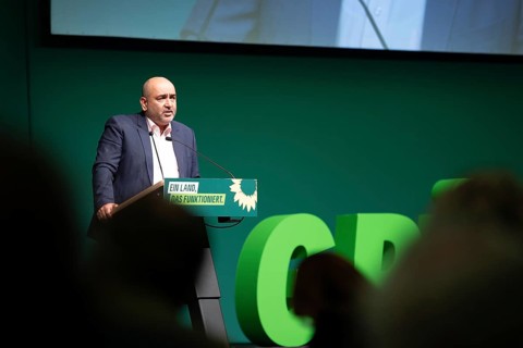 Omid Nouripour (Federal Chairman of Bündnis 90/Die Grünen) at the 2024 State Delegates' Conference