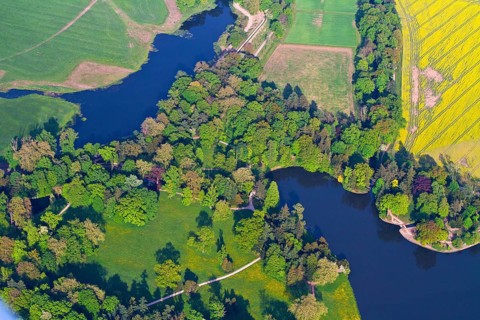 Lake Wörlitz, Dessau-Wörlitz Garden Realm, Wittenberg County, Saxony-Anhalt, Germany, Europe