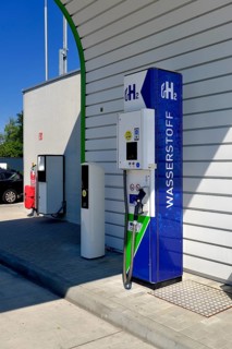 Hydrogen filling station, Munich, Bavaria. Germany
