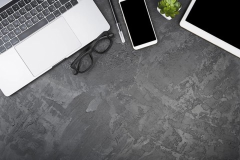Top view copy space with devices. Resolution and high quality beautiful photo