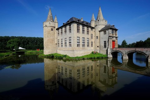 Laarne Castle, East Flanders, Belgium, Flanders, moated castle, Europe