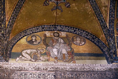 VI Leon Mosaic, Aya Sofya Mosque (Hagia Sophia), Istanbul Turkey