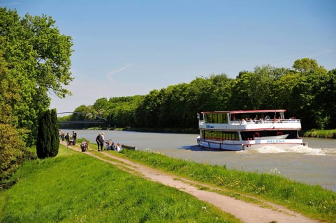 Mittelland Canal, Bad Essen, Lower Saxony, Germany, Europe