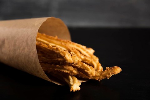 Spanish snack churros wrapping paper