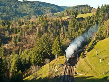 Black Forest Railway near Nußbach near Triberg, Black Forest, Germany, Europe