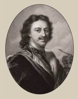 Portrait of Peter the Great, Peter I or Pyotr Alexeyevich Romanov, 1672-1725, Emperor of the