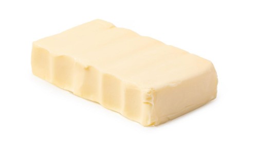 butter isolated on white background