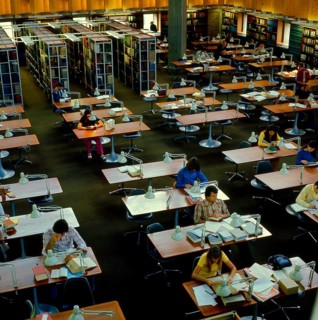 People in the library