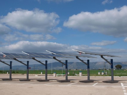 Solar cells at Italian motorway service stations