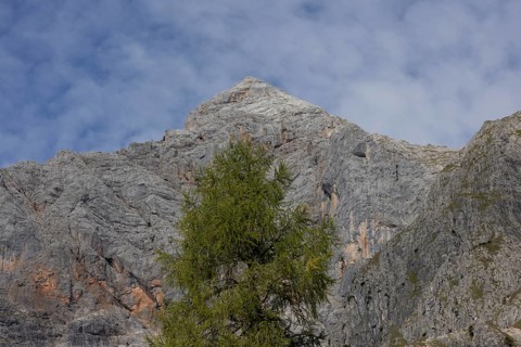 Mountain panorama Schönfeldspitze 1800m, in the Steinernes Meer in Salzburg