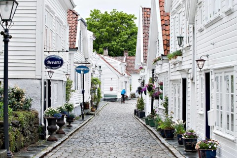 Gamle Stavanger Street, Old, 17th century, Stavanger, Rogaland, Norway, Europe