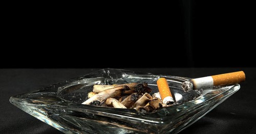 Cigarette and Ashtray