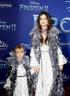 Selena Gomez and Gracie Teefey at the World premiere of Disney's 'Frozen 2' held at the Dolby