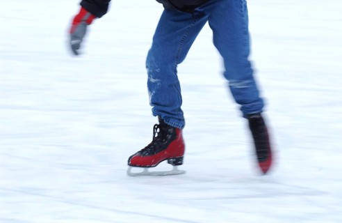 Ice Skating, Ice Rink near City Hall in Paris