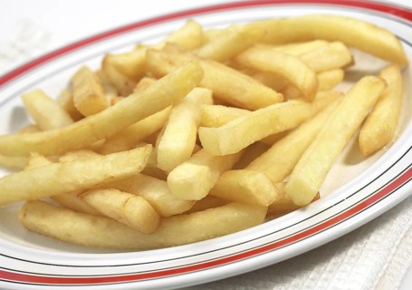 Plate with French Fries