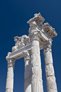 Temple of Trajan, Bergama, Izmir, Turkey, Asia