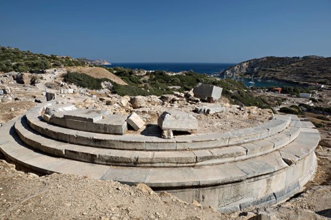 Temple of Aphrodite, Knidos, Datca, Mugla, Turkey, Asia