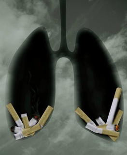 Cigarettes in Lungs, Symbolic photo
