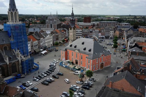 Grote Markt, Sint-Truiden, Limburg, Flanders, Belgium, Europe