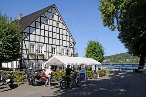 Restaurant Kalberschnacke, Listertalsperre, Olpe, Ebbegebirge nature Park, Sauerland, North