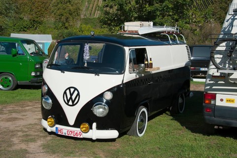 VW Bus Meeting, Hatzenport, Moselle, Rhineland-Palatinate, Germany, Oldtimer, Europe