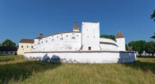 The Honigberg Protestant Church, Biserica Evanghelica Fortificata din Harman, in Transylvania. The