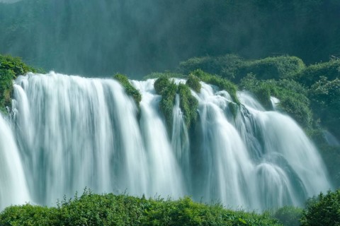 The Cascata delle Marmore, the Marble Falls, is a three-part waterfall artificially created by the
