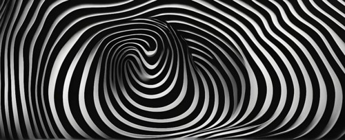 Fingerprint background dominated by swirl patterns in black and white, AI generated