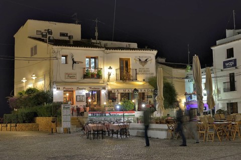 Restaurant "Pizzeria Sandro" on the market square, Altea, Costa Blanca, Province of Alicante,
