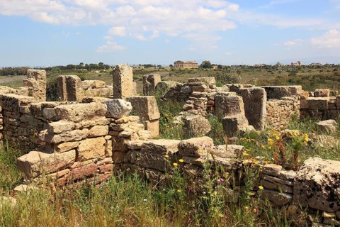 Selinunte, remains of the temples in the archaeological site of Selinunte, Trapani province,