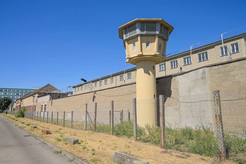 Watchtower, Stasi Memorial, Lichtenauer Straße, Hohenschönhausen, Lichtenberg, Berlin, Germany,