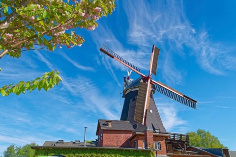 The Riepenburger Mühle, Boreasmühle, is a Dutch windmill dating from 1828. It is the oldest and