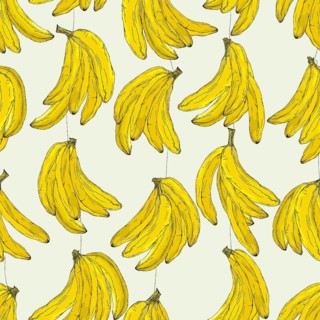 Banana fruit summer seamless vector pattern wallpaper