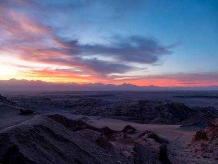 Atacama Desert, Moon Valley at night, Chile, South America