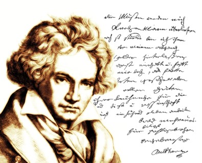 Handwritten letter by Beethoven to his publisher Schott, Ludwig van Beethoven, 1770 -1827, German