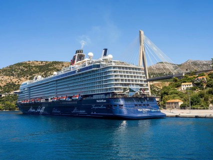 Cruise ship, Mein Schiff 6, near Dubrovnik, Dalmatia, Croatia, Europe
