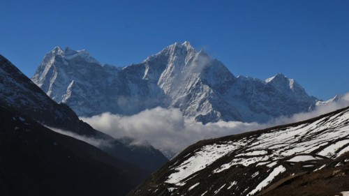 Kangtega and Thamserku, high mountains