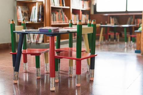 Small table library